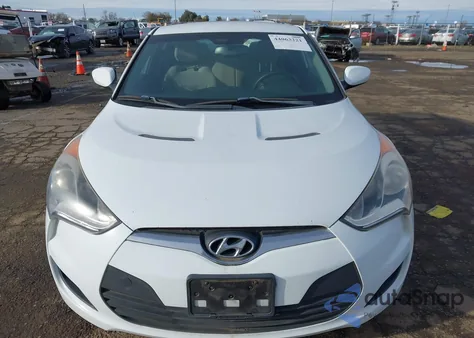 2014 Hyundai Veloster Base W/Gray from USA, damaged, VIN KMHTC6AD0EU199510